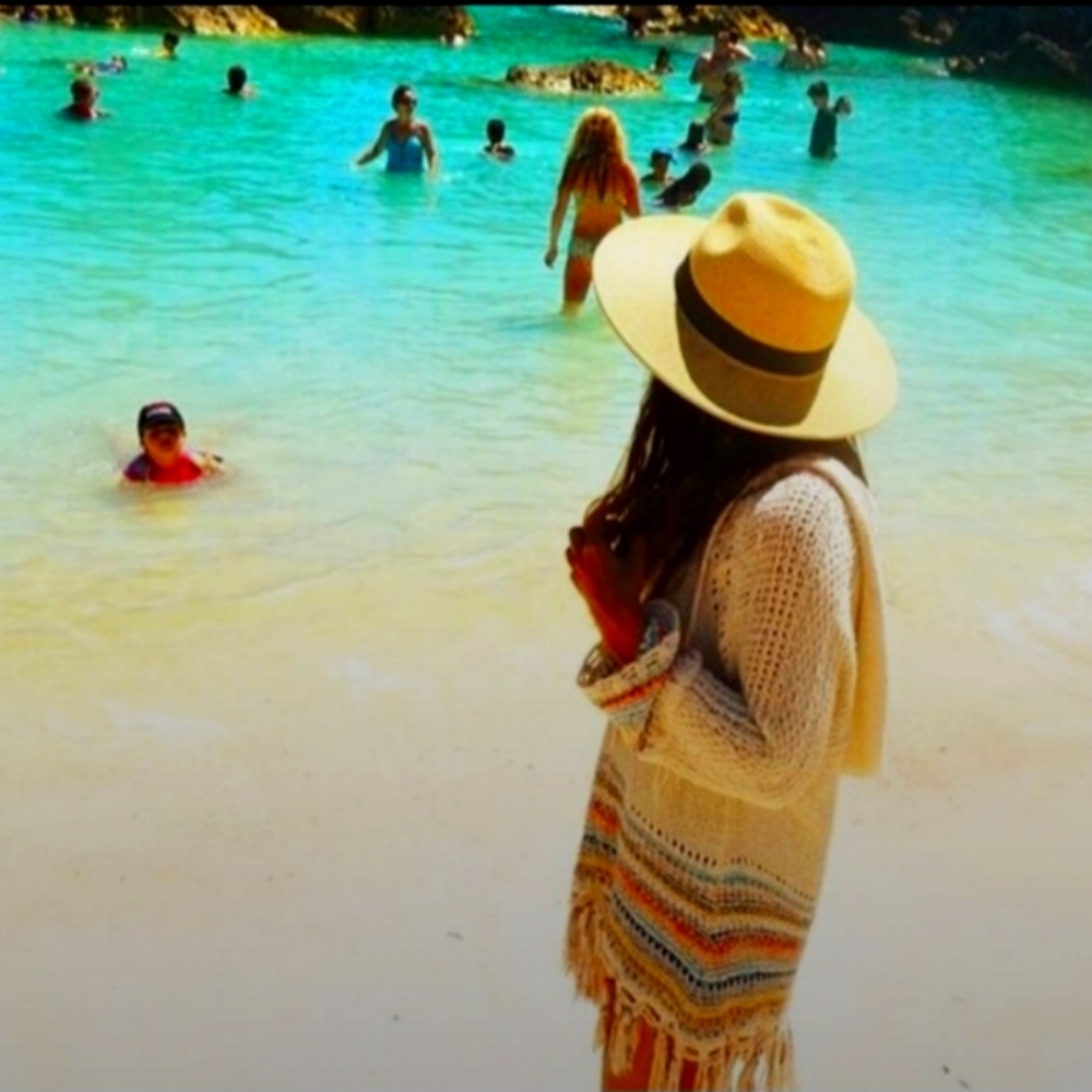 Free People Summer Knit Tassel Pullover